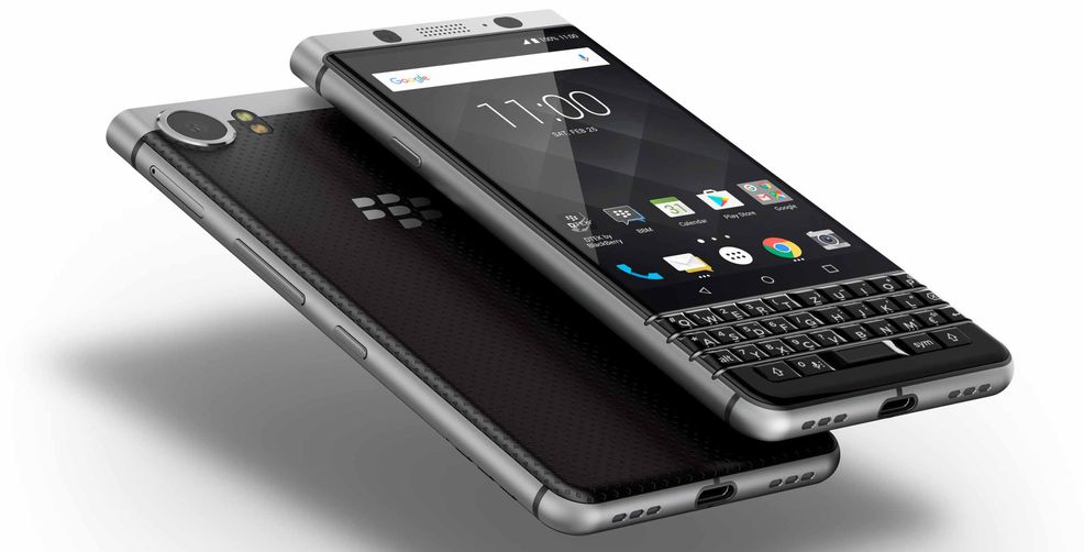 Render of BlackBerry KeyONE smartphone
