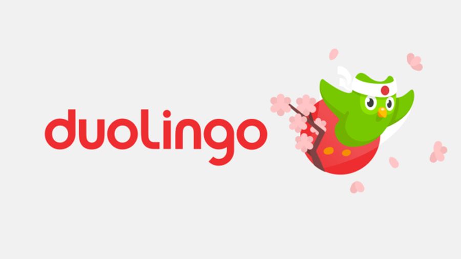 Duolingo's cute Japanese announcement logo