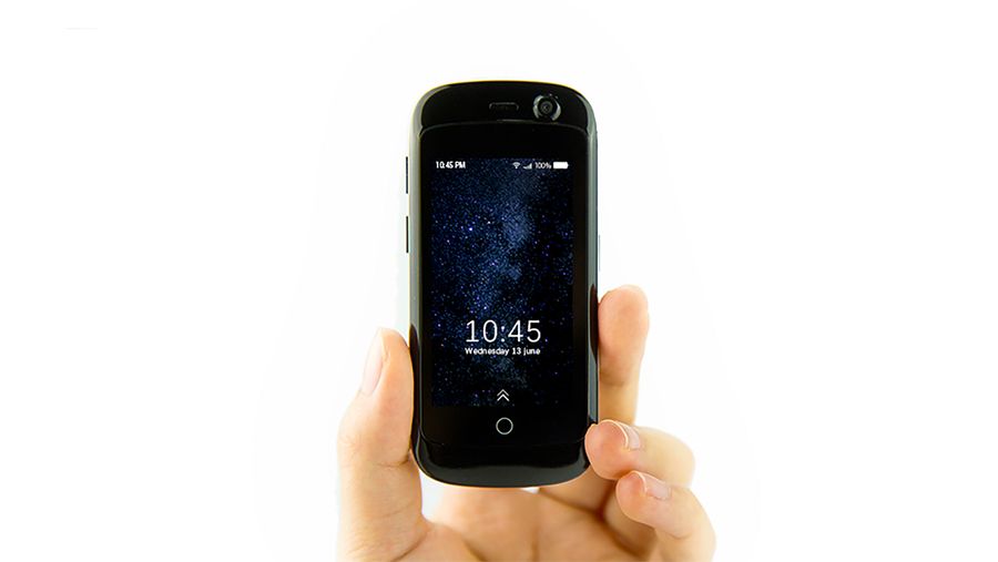 Jelly mini smartphone in hand