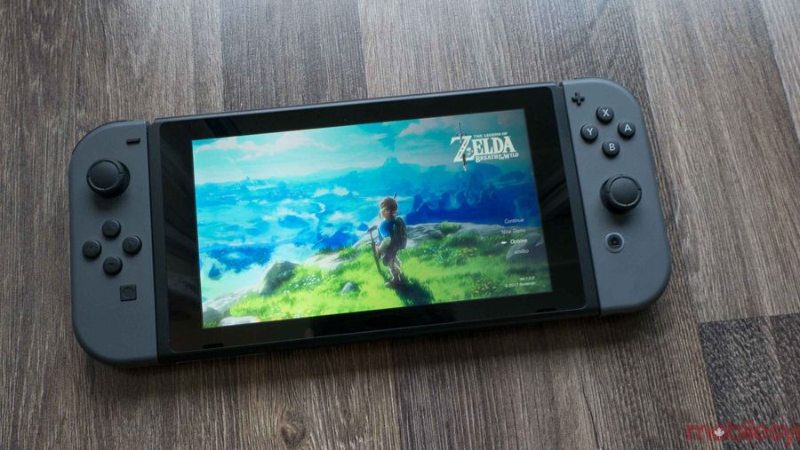 Nintendo Switch with Zelda