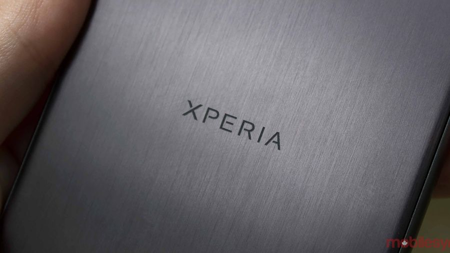 Rear of a Sony Xperia device