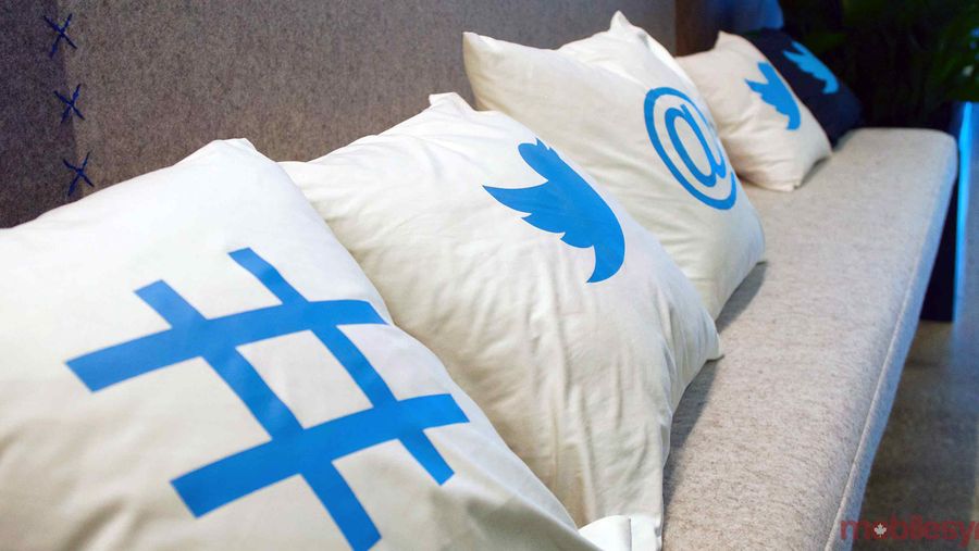Twitter Canada office pillows
