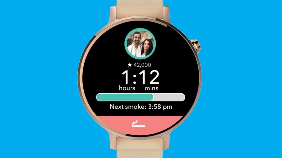 An image showing the usage screen on the Cue App