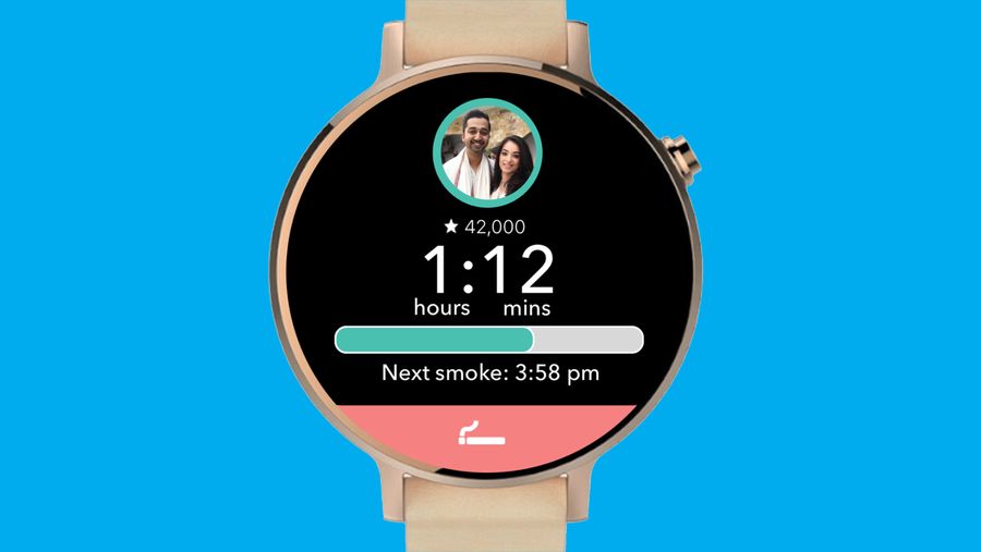 An image showing the usage screen on the Cue App