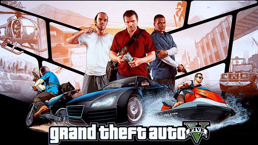 GTA V poster Trevor, Michael, Franklin