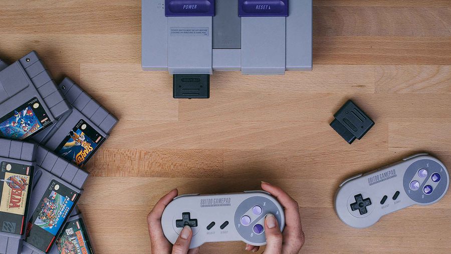 SNES with games