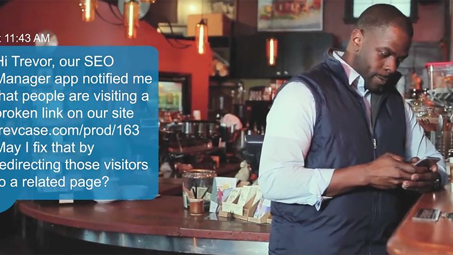 Shopify man in bar