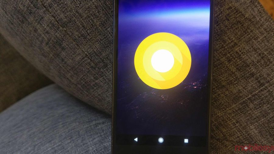 Android O on a pixel device