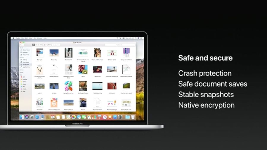 Apple secure macos file system