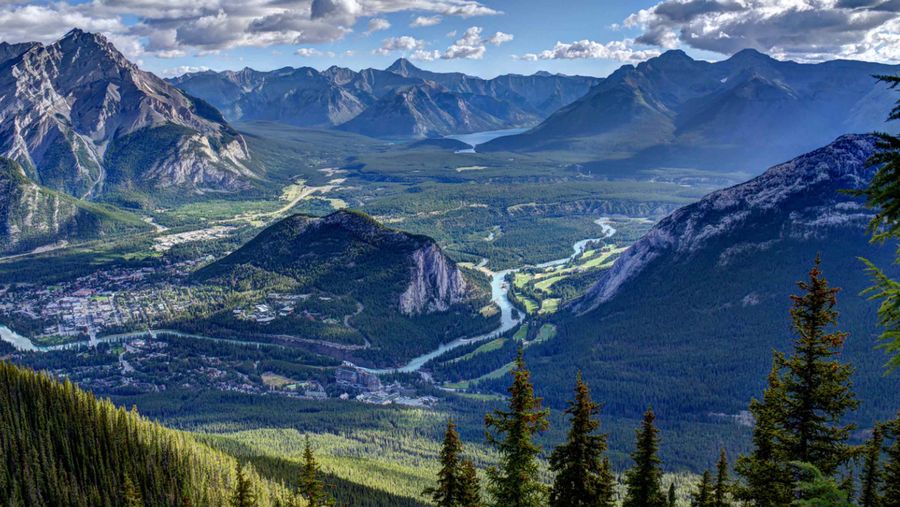 HDR photo of Banff National Park