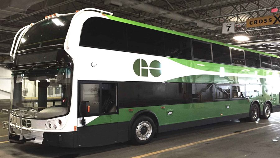 An image of a GO Transit bus