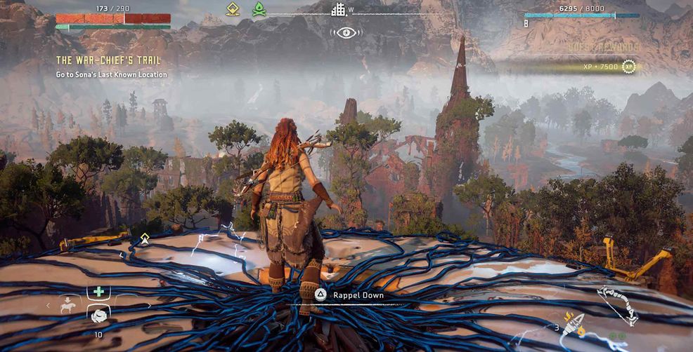 Horizon Zero Dawn on a tallhead