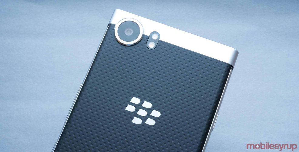 rear of KEYone header