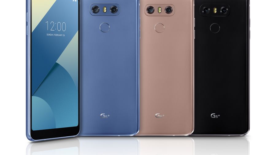 LG G6+ in blue, gold and black