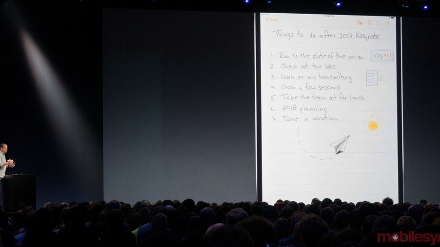 The new document scanner on the iPad Notes app