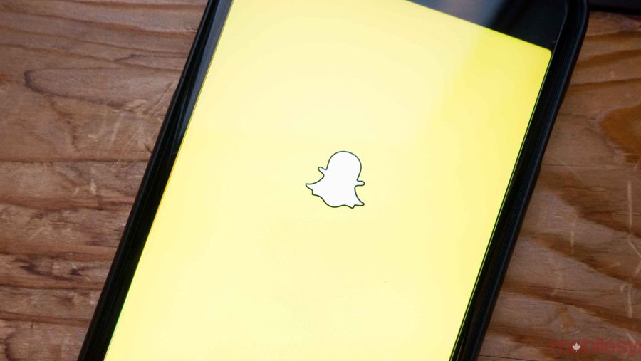 snapchat on an iPhone