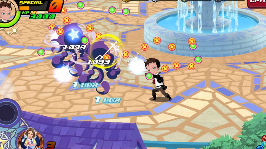 Kingdom Hearts Union X [Cross] combat