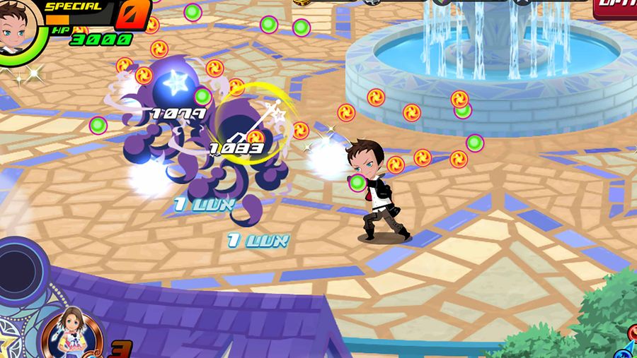Kingdom Hearts Union X [Cross] combat