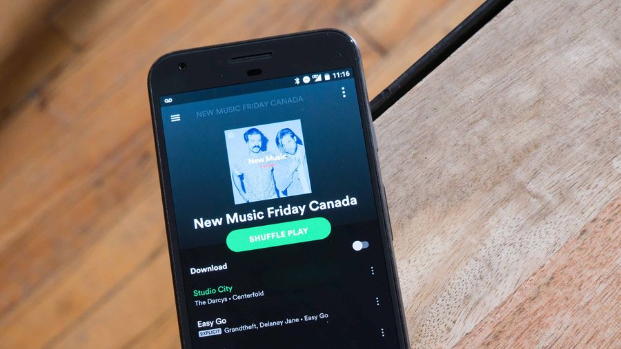 Spotify music on phone