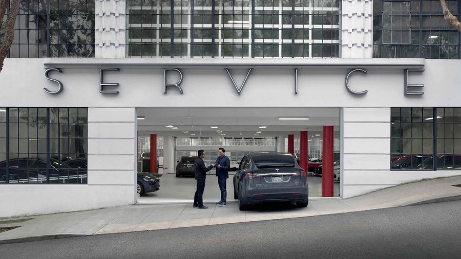 Tesla service centre