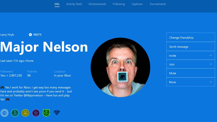 Xbox Gamerpics Major Nelson