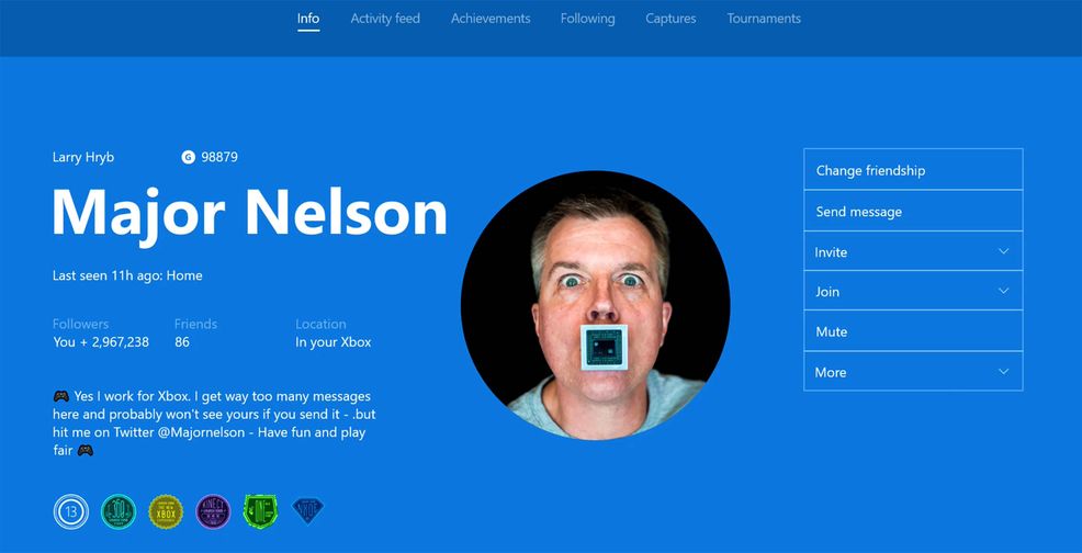 Xbox Gamerpics Major Nelson