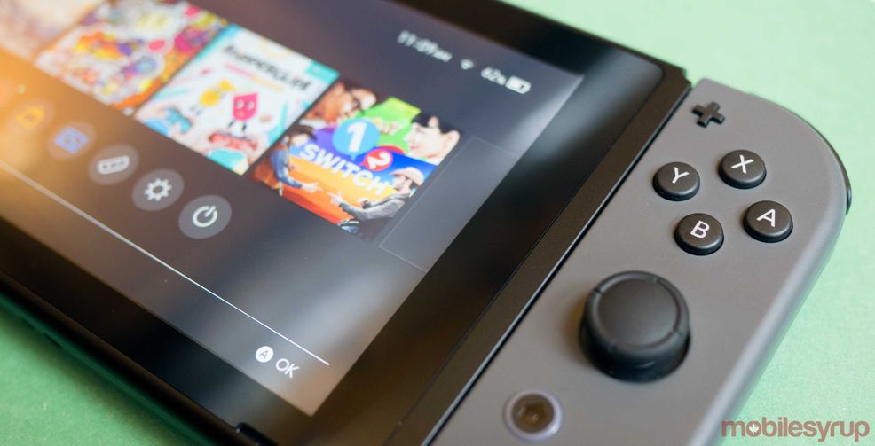 Nintendo Switch side view
