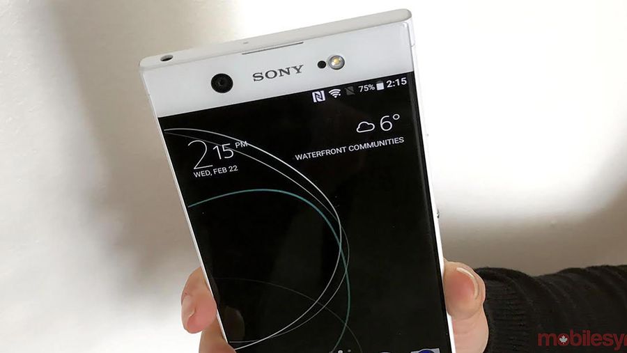 Sony Xperia XA1 Ultra in hand