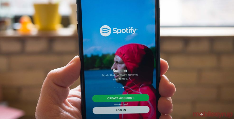 Spotify app on phone