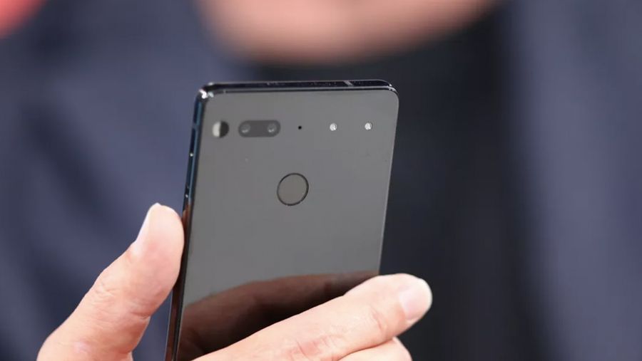 Essential phone in hand