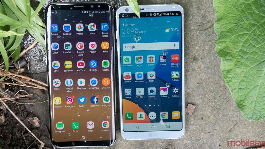 LG G6 and S8