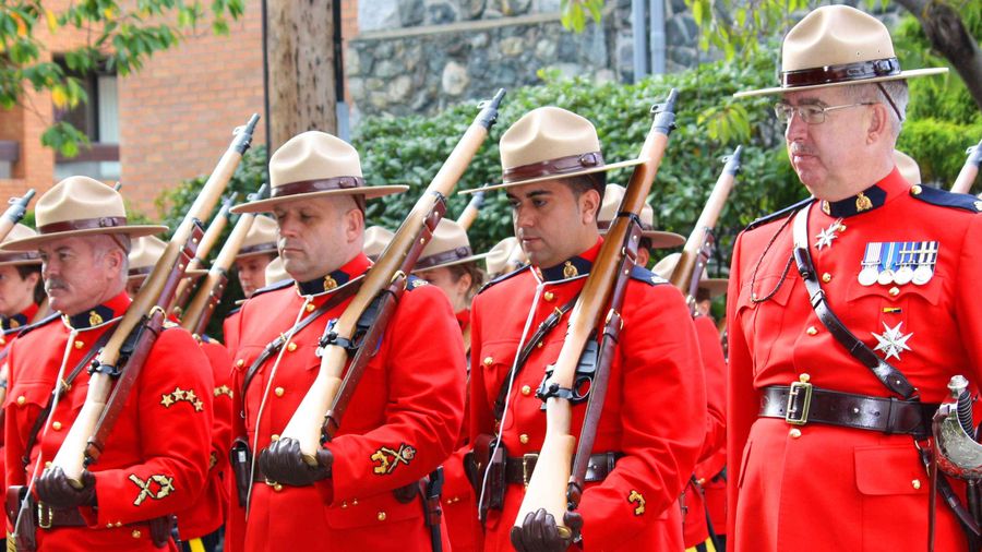 An image of uniformed RCMP officers