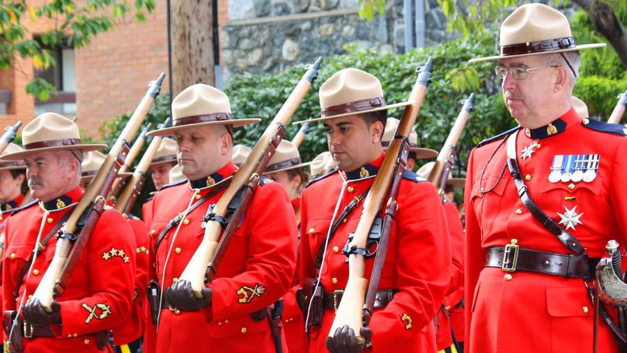 An image of uniformed RCMP officers