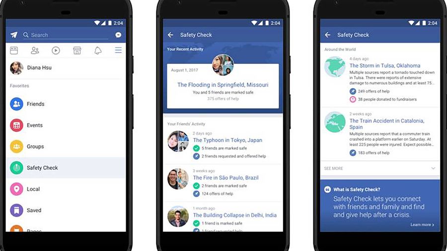 Facebook Safety Check