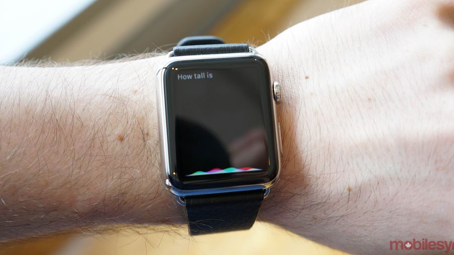 Apple Watch on hand