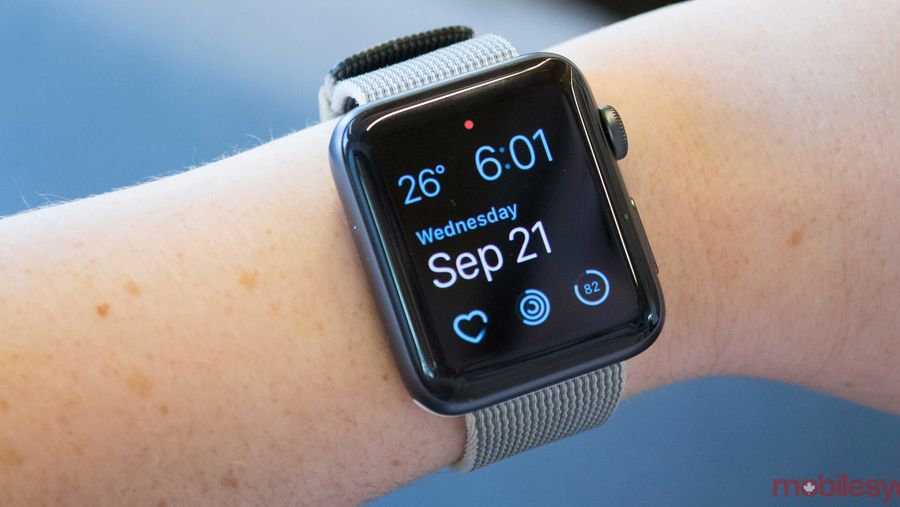 Apple Watch on wrist
