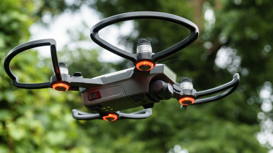 DJI Spark drone in flight
