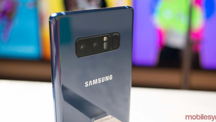 Backside of Note 8