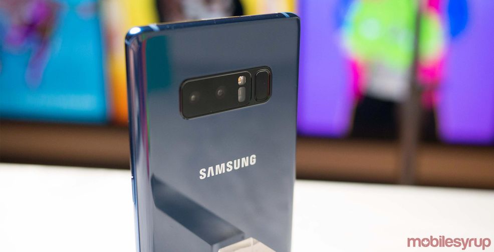 Backside of Note 8