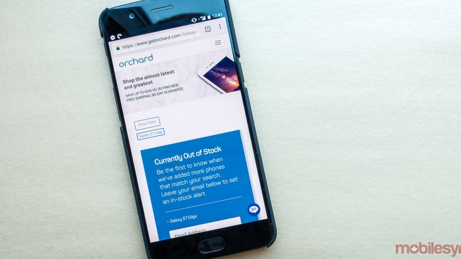 Screenshot of Orchard Android marketplace