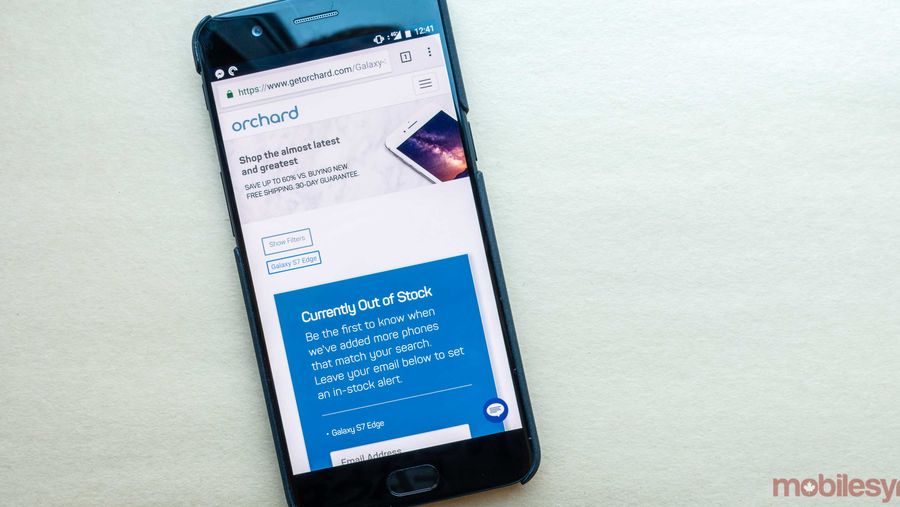 Screenshot of Orchard Android marketplace