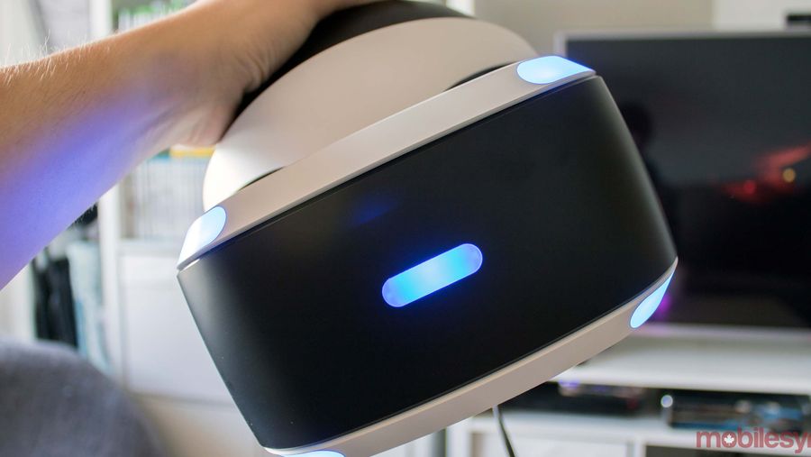 PlayStation VR in hand