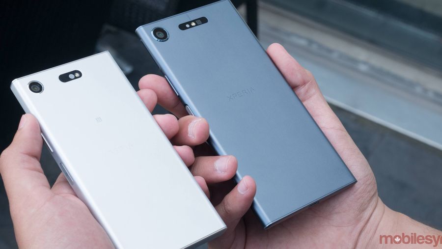 Sony Xperia XZ1 and XZ1 Compact side by side