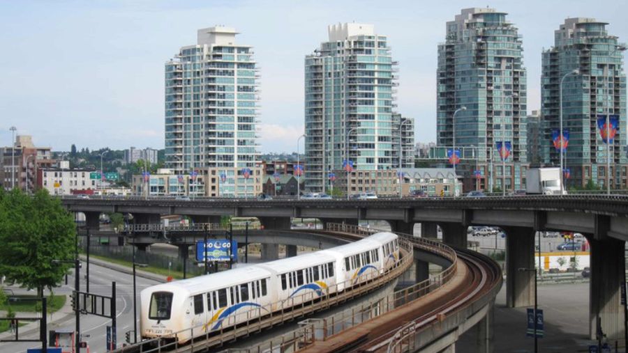 Shot of Vancouver SkyTrain