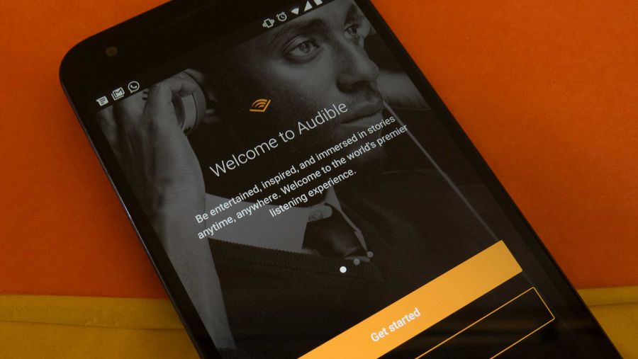 An image of the Audible login page