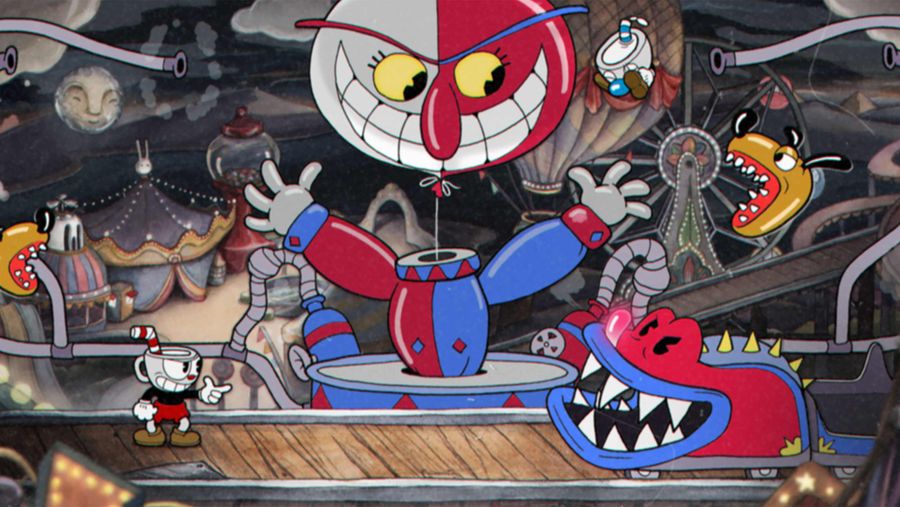 Cuphead carnival boss fight