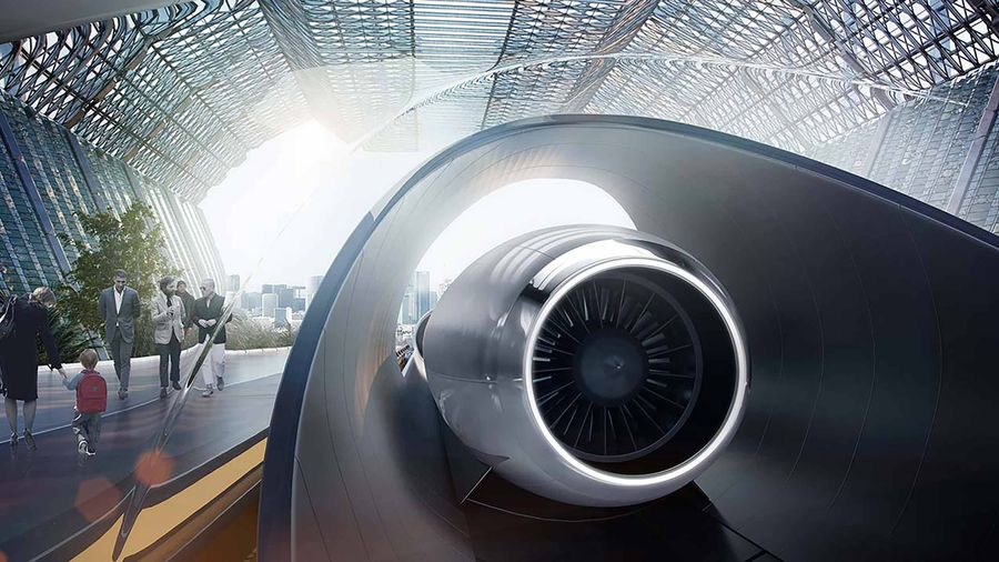 Hyperloop station