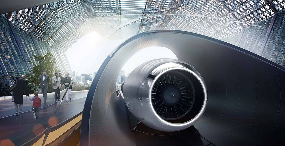 Hyperloop station