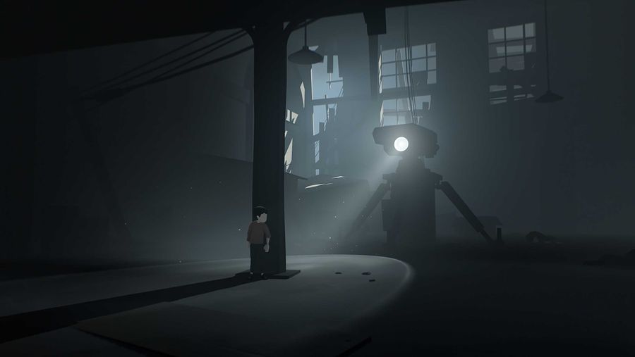 Inside boy and robot