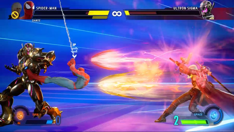 Marvel vs. Capcom Infinite Spider-Man and Dante vs. Ultron Sigma